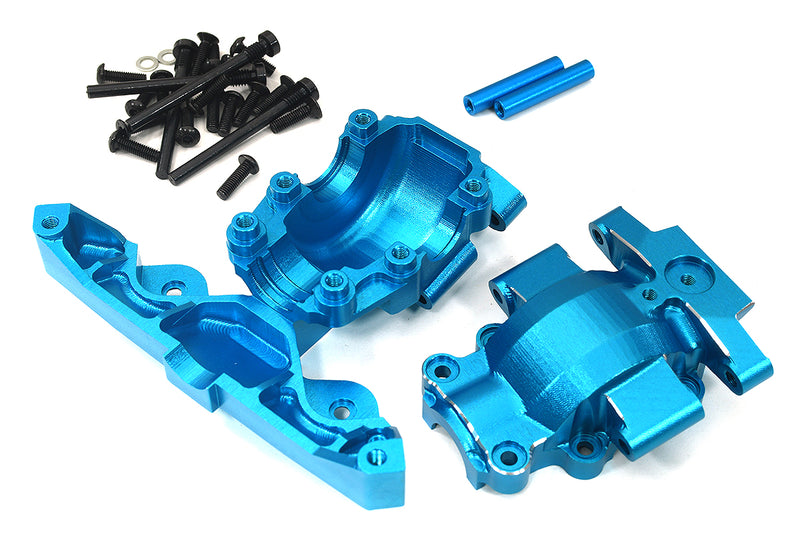 7075 Alloy Front Upper & Lower Bulkhead in Blue for Traxxas Mini Maxx 10728