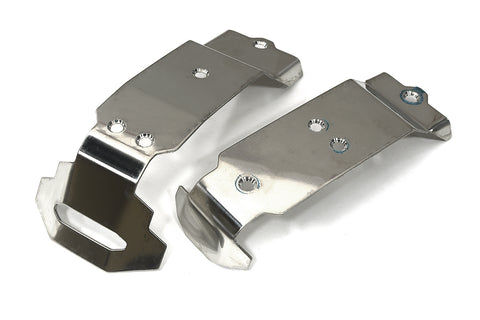 Stainless Steel Chassis Armor Skid Plate for Traxxas Mini Maxx Silver