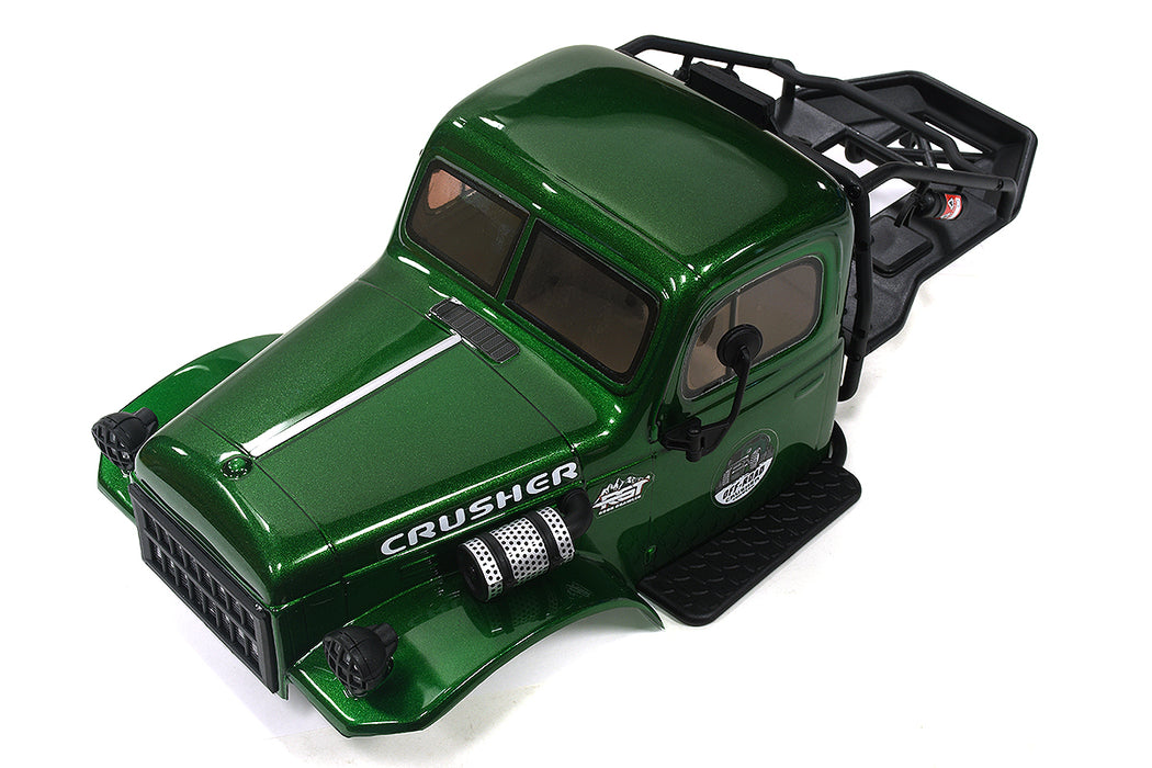 Realistic Green Plastic Body Kit for 1/10 Scale Off-Road Crawler 285mm WB