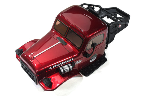 Realistic Red Plastic Body Kit for 1/10 Scale Off-Road Crawler 285mm WB