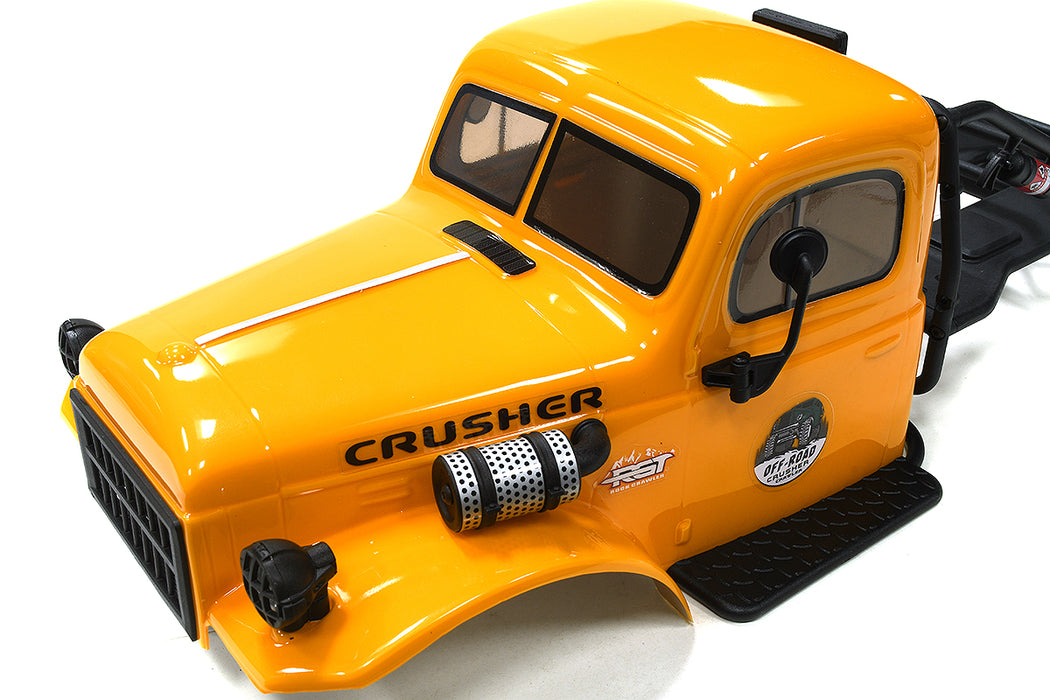 Realistic Yellow Plastic Body Kit for 1/10 Scale Off-Road Crawler 285mm WB