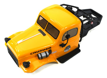 Realistic Yellow Plastic Body Kit for 1/10 Scale Off-Road Crawler 285mm WB