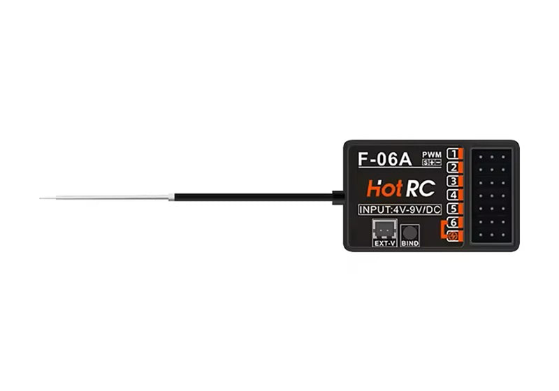 HOT RC F-06A 6-Channel Remote Control Receiver for RC Cars and Boats