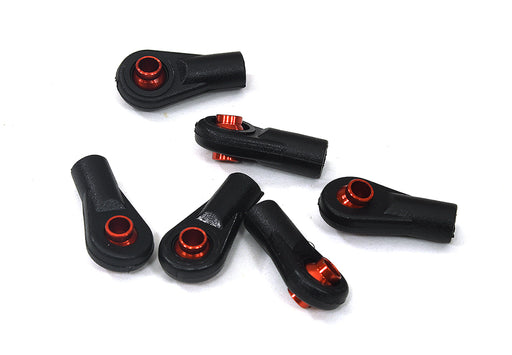 Red M3 Size Short Ball Ends for 3mm Tie Rods and Ball Links Upgrade