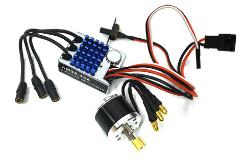 45A Brushless ESC w/ 2322 Outrunner Motor 2600kV for 1/12 MN995 MN82 MN78 MN168