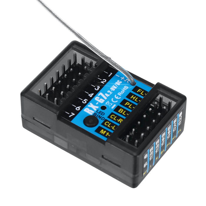 FLYUEACE 7-CH Remote Control Set T-6819B w/ RX-G7