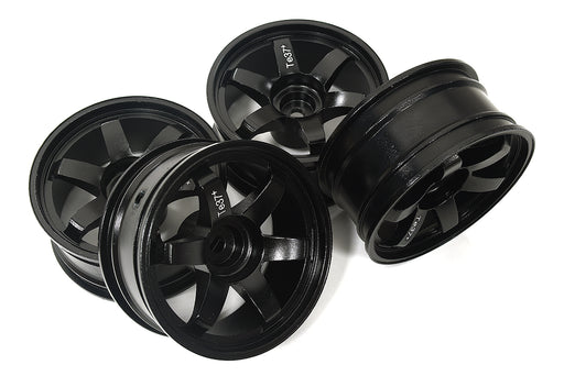Alloy Machined 6-Spoke Wheels (4) for 1/10 Scale Drift W=26mm Offset 3.5mm