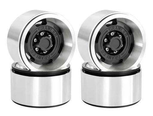 Realistic Alloy 1.9 Wheels (4) Set for TRX-4, SCX-10 & 1/10 Scale Crawlers