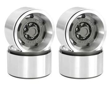 Realistic Alloy 1.9 Wheels (4) Set for TRX-4, SCX-10 & 1/10 Scale Crawlers
