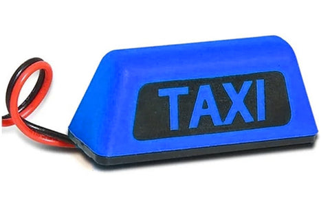 Realistic Roof Top Taxi Light LED 37x14x15mm Plastic Housing for 1/10 Scale RC