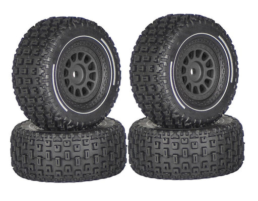 Wheels & Tires (4) Set for Arrma 1/16 Mojave Grom O.D.=65mm Hex:12mm