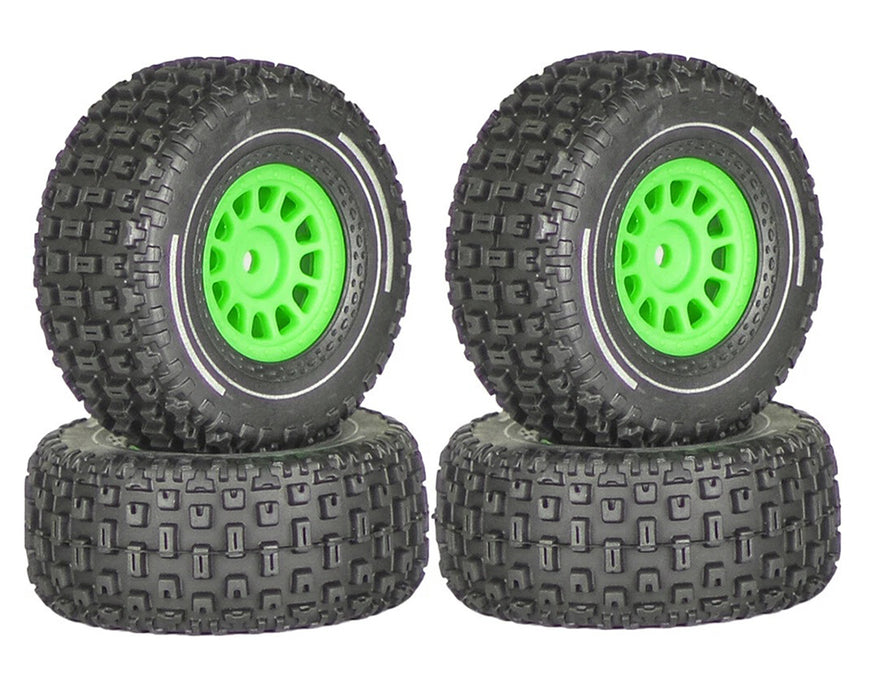 Wheels & Tires (4) Set for Arrma 1/16 Mojave Grom O.D.=65mm Hex:12mm