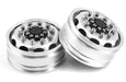 Billet Machined Alloy Front Wheels (2) for Tamiya 1/14 Scale Tractor Trucks