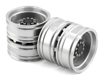 Machined Alloy Rear Dually Wheels (2) for Tamiya 1/14 Scale Tractor Trucks
