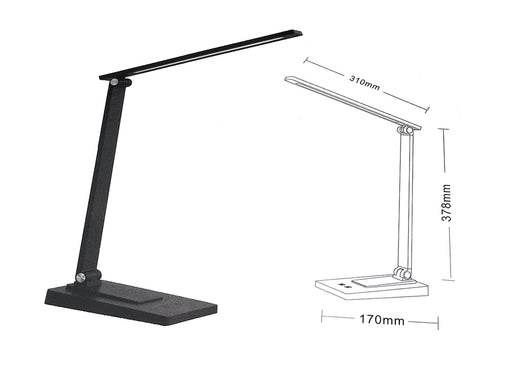 LED Desk Lamp 2700-6500K & USB-C Input