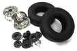Machined Alloy Front Wheel & Tire Set for Tamiya 1/14 Scale Tractor Trucks