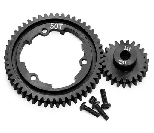 Steel Spur & Pinion Gear Set 50T & 23T MOD1 for E-Revo 2.0, Maxx & X-Maxx