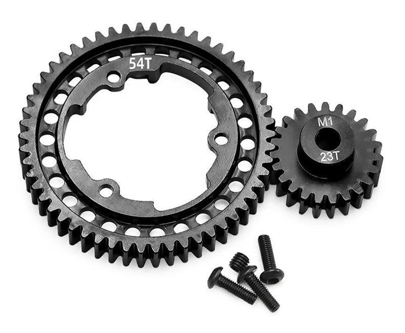 Steel Spur & Pinion Gear Set 54T & 23T MOD1 for E-Revo 2.0, Maxx & X-Maxx