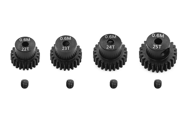 Steel 22T 23T 24T 25T Motor Pinion Gear Set for Tamiya TT01 TT02 TB02 TA05
