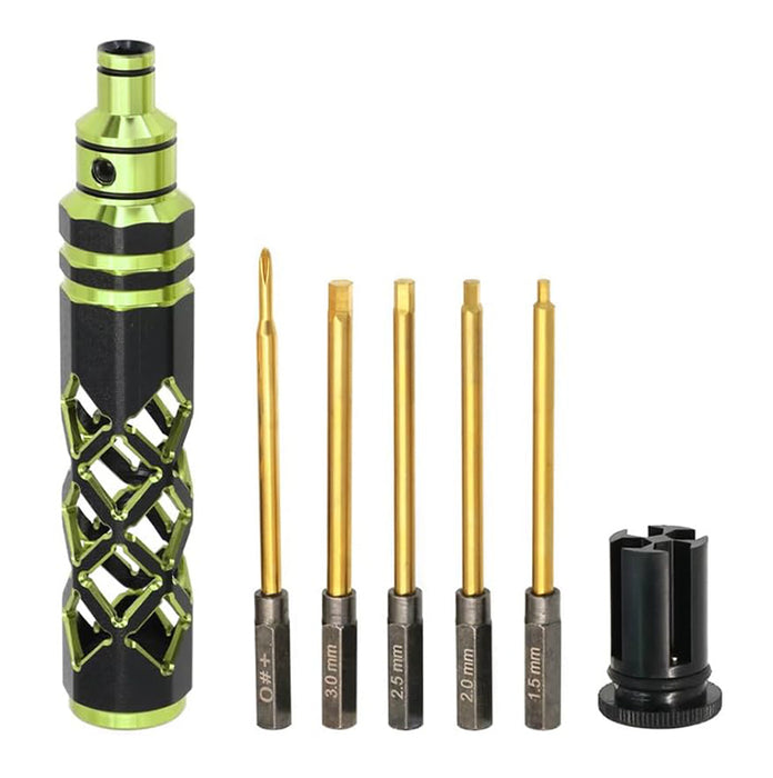 Metric Size Allen Hex 5-in-1 Wrench (Cross, 1.5, 2.0, 2.5 & 3.0mm)