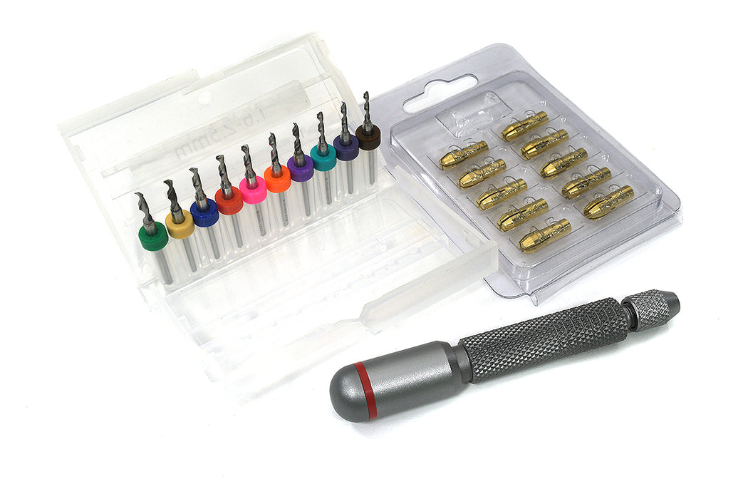 Dual Bearing Professional Hand Twist Drill 10 Sizes (1.6mm-2.5mm)