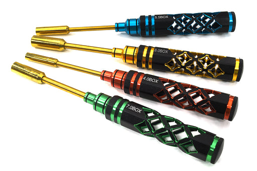 Hex Nut Driver Set 4pcs (4.0, 5.5, 7.0 & 8.0mm)