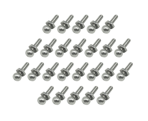 Alloy Ball Studs 25pcs Upgrade for Losi 1/24 Micro-B 2WD LOS00007T1