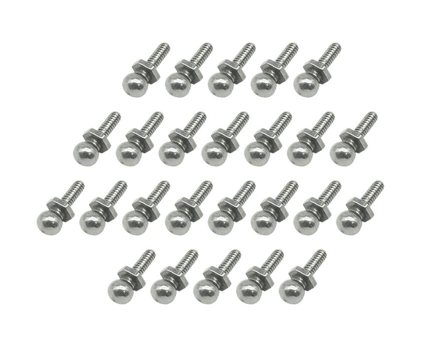 Alloy Ball Studs 25pcs Upgrade for Losi 1/24 Micro-B 2WD LOS00007T1