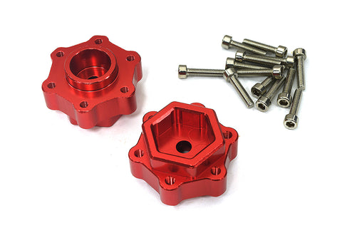 Alloy +5mm Offset Wheel Adapters (2) Upgrade for Losi 1/8 LMT 1.0 4WD LOS43033