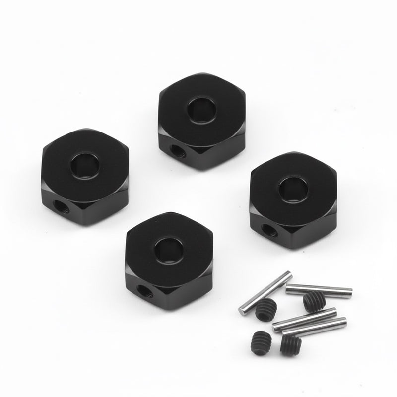 Alloy Machined 12 x 5mm Wheel Hex Set Upgrade for Losi 1/18 Mini LMT LOS212050