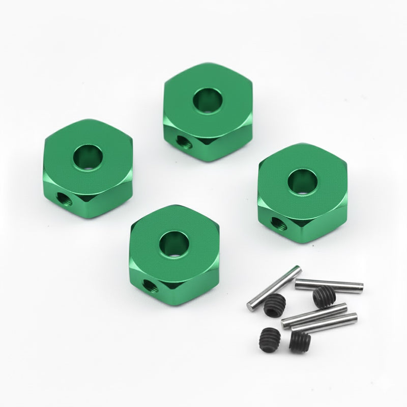 Alloy Machined 12 x 5mm Wheel Hex Set Upgrade for Losi 1/18 Mini LMT LOS212050