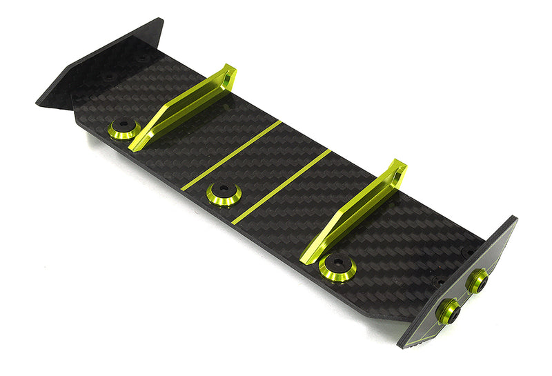 Carbon Fiber Rear Aero Wing Kit for Traxxas 1/10 Rustler 2WD 3721