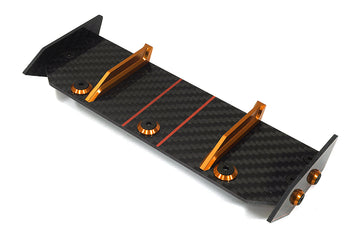 Carbon Fiber Rear Aero Wing Kit for Traxxas 1/10 Rustler 2WD 3721