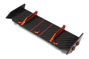 Carbon Fiber Rear Aero Wing Kit for Traxxas 1/10 Rustler 2WD 3721