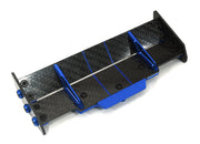 Carbon Fiber Rear Aero Wing Kit for Traxxas 1/10 Rustler 4X4 6721