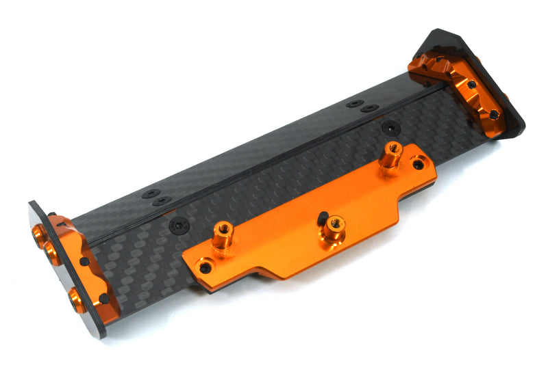 Carbon Fiber Rear Aero Wing Kit for Traxxas 1/10 Rustler 4X4 6721