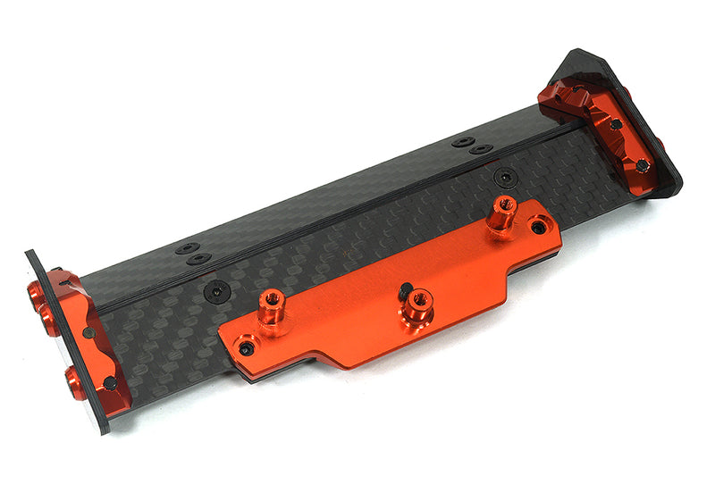 Carbon Fiber Rear Aero Wing Kit for Traxxas 1/10 Rustler 4X4 6721