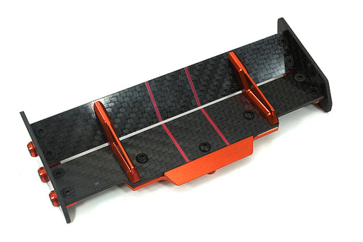 Carbon Fiber Rear Aero Wing Kit for Traxxas 1/10 Rustler 4X4 6721