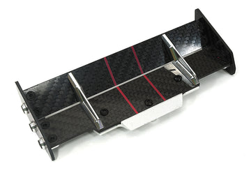 Carbon Fiber Rear Aero Wing Kit for Traxxas 1/10 Rustler 4X4 6721