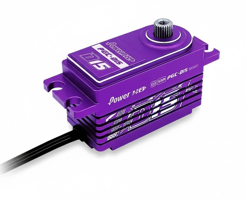 Power HD D15 High Voltage Coreless Digital Titanium Gear Servo 250.0 oz / 0.085s
