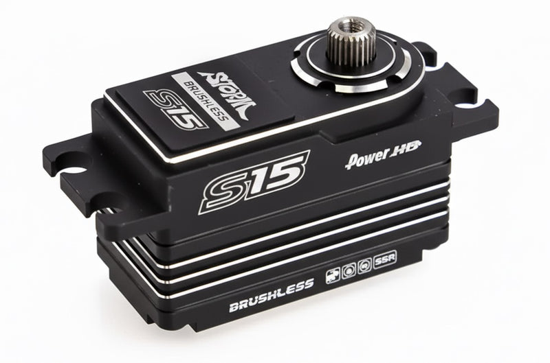 Power HD S15 Brushless Titanium & Steel Gear Digital Servo 8.4V .050s 16.5kg