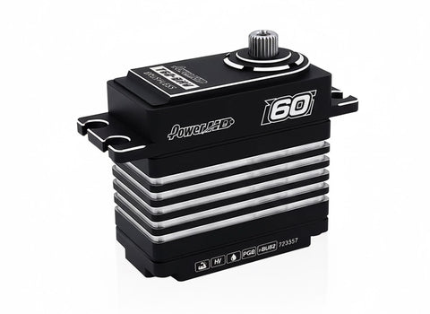 Power HD T60-BHV High Voltage Brushless Steel Gear Servo 60kg-cm 8.4V / 0.080sec