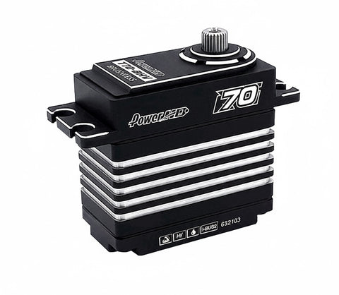 Power HD T70-BHV High Voltage Brushless Steel Gear Servo 70kg-cm 8.4V / 0.120sec