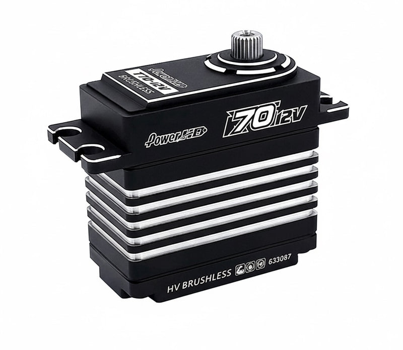 Power HD T70-12V High Voltage Brushless Steel Gear Servo 75.0kg/0.10sec@12.0V