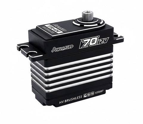 Power HD T70-12V High Voltage Brushless Steel Gear Servo 75.0kg/0.10sec@12.0V