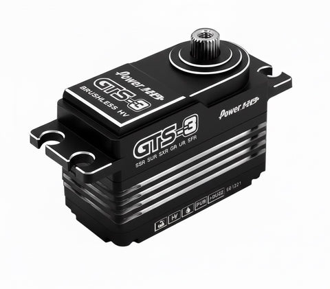 Power HD GTS-3 Brushless High Voltage Low Profile Servo 416.6 oz / 0.055 sec