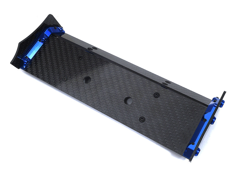 Carbon Fiber Rear Aero Wing Kit for Traxxas 1/10 E-Revo 2.0 48.5mm 5413 5446