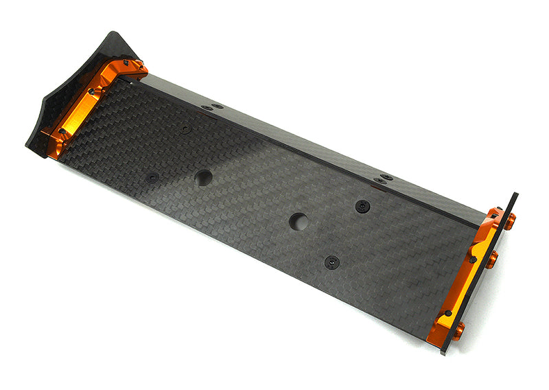 Carbon Fiber Rear Aero Wing Kit for Traxxas 1/10 E-Revo 2.0 48.5mm 5413 5446 | Slayer | Sledge