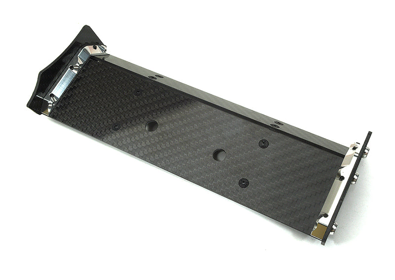 Carbon Fiber Rear Aero Wing Kit for Traxxas 1/10 E-Revo 2.0 48.5mm 5413 5446