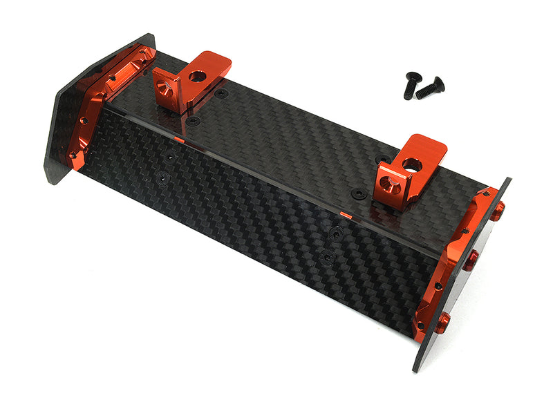 Carbon Fiber Rear Aero Wing Kit for Arrma 1/10 Vorteks 2WD 4X4 3s BLX ARA480045